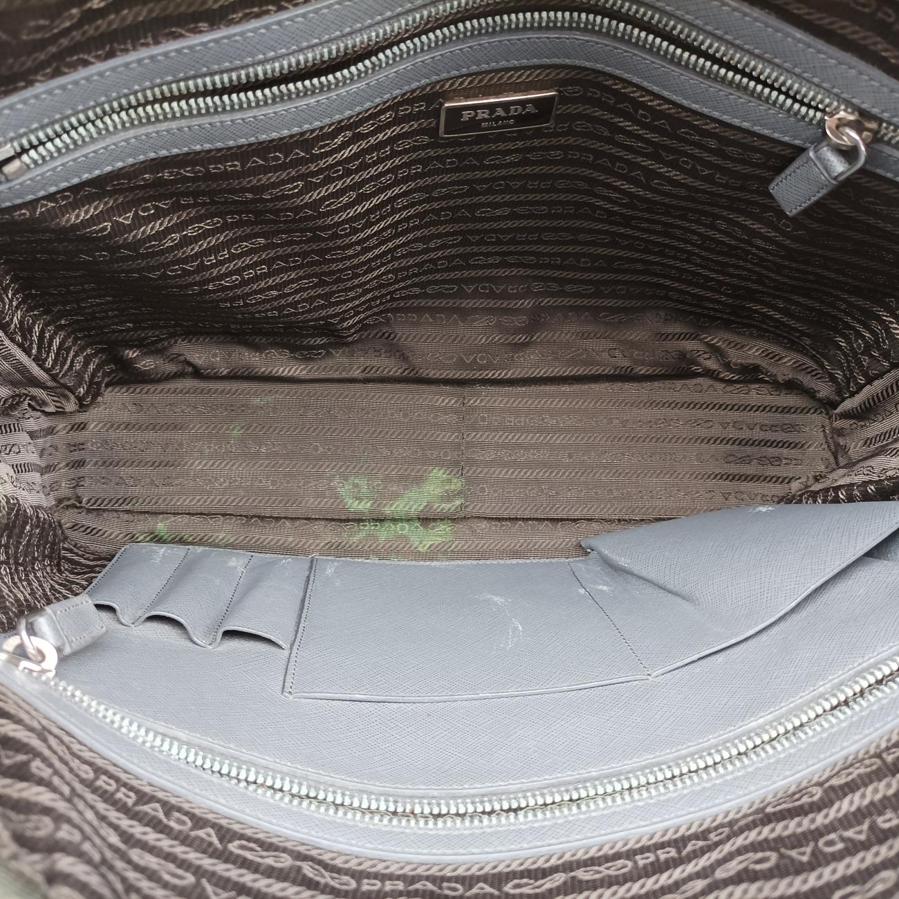 Business Briefcase Grey SAFFIANO Leather 2VE011 7 Dビジネス ブリーフケース グレー サフィアーノレザー 2VE011 7 D