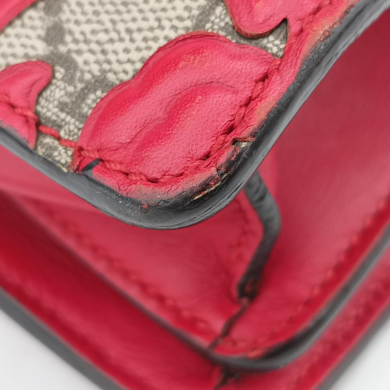 DionysusRed×MulticolourPVC coated canvas x leather400249I019657063ディオニュソスレッド×マルチカラーPVCコーティングキャンバス×レザー400249I019657063