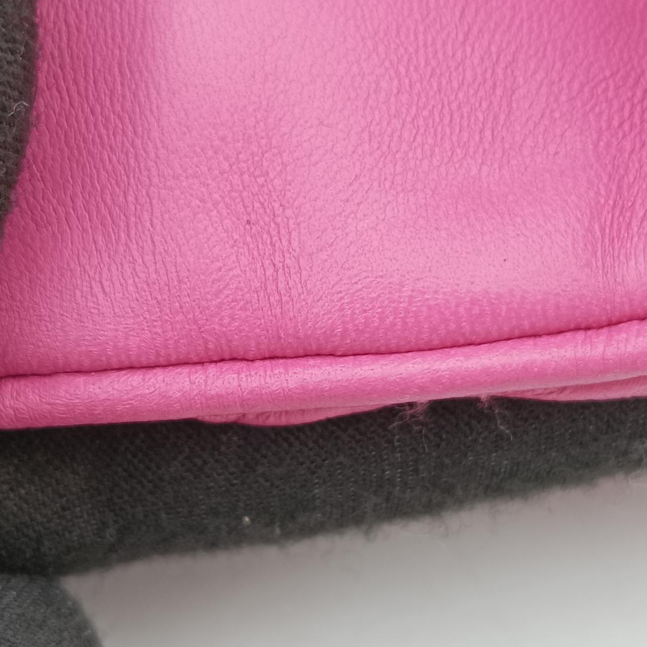 Nappa Gaufre Nero HandbagPinkLeather233ナッパ ゴーフル ネロ ハンドバッグピンクレザー233