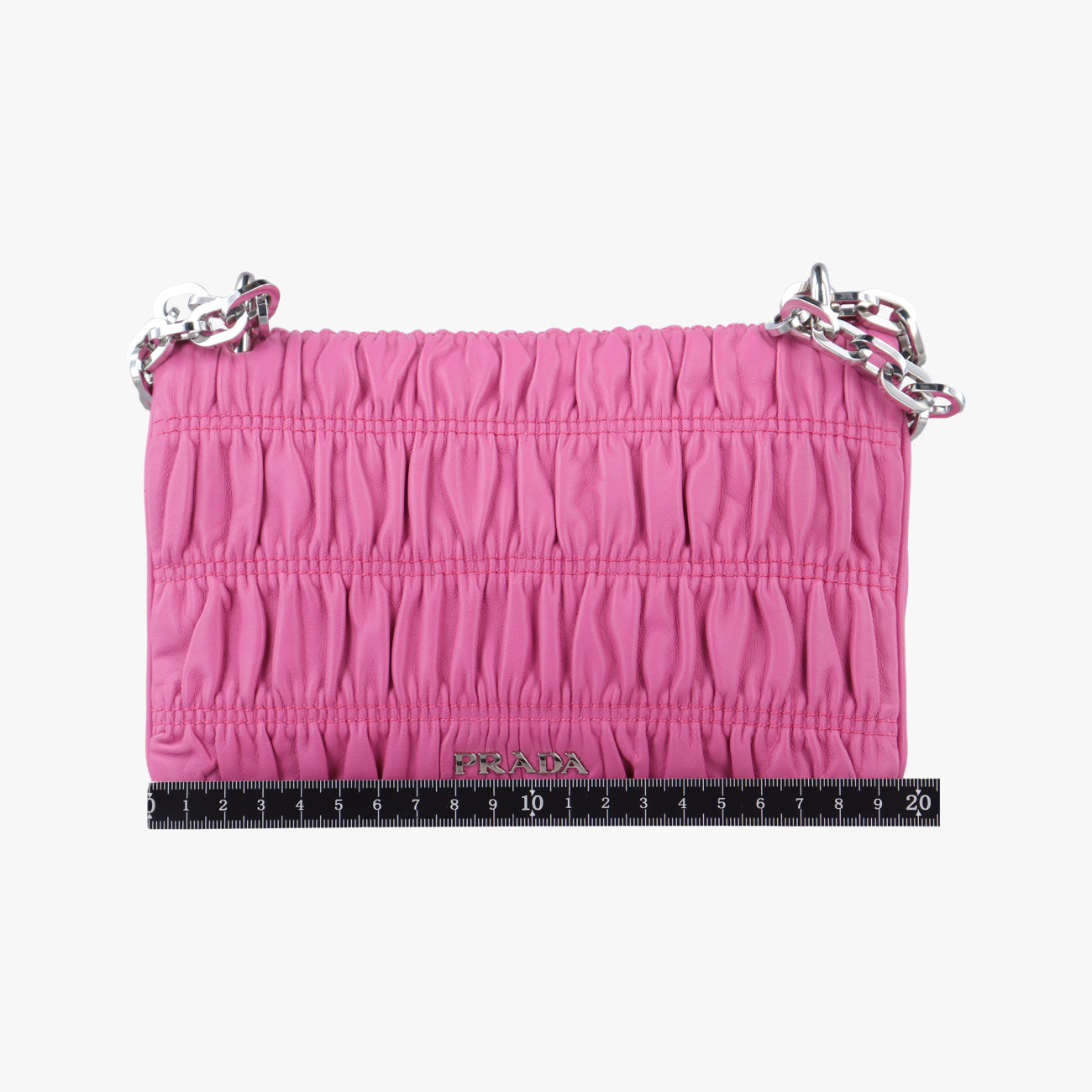 Nappa Gaufre Nero HandbagPinkLeather233ナッパ ゴーフル ネロ ハンドバッグピンクレザー233