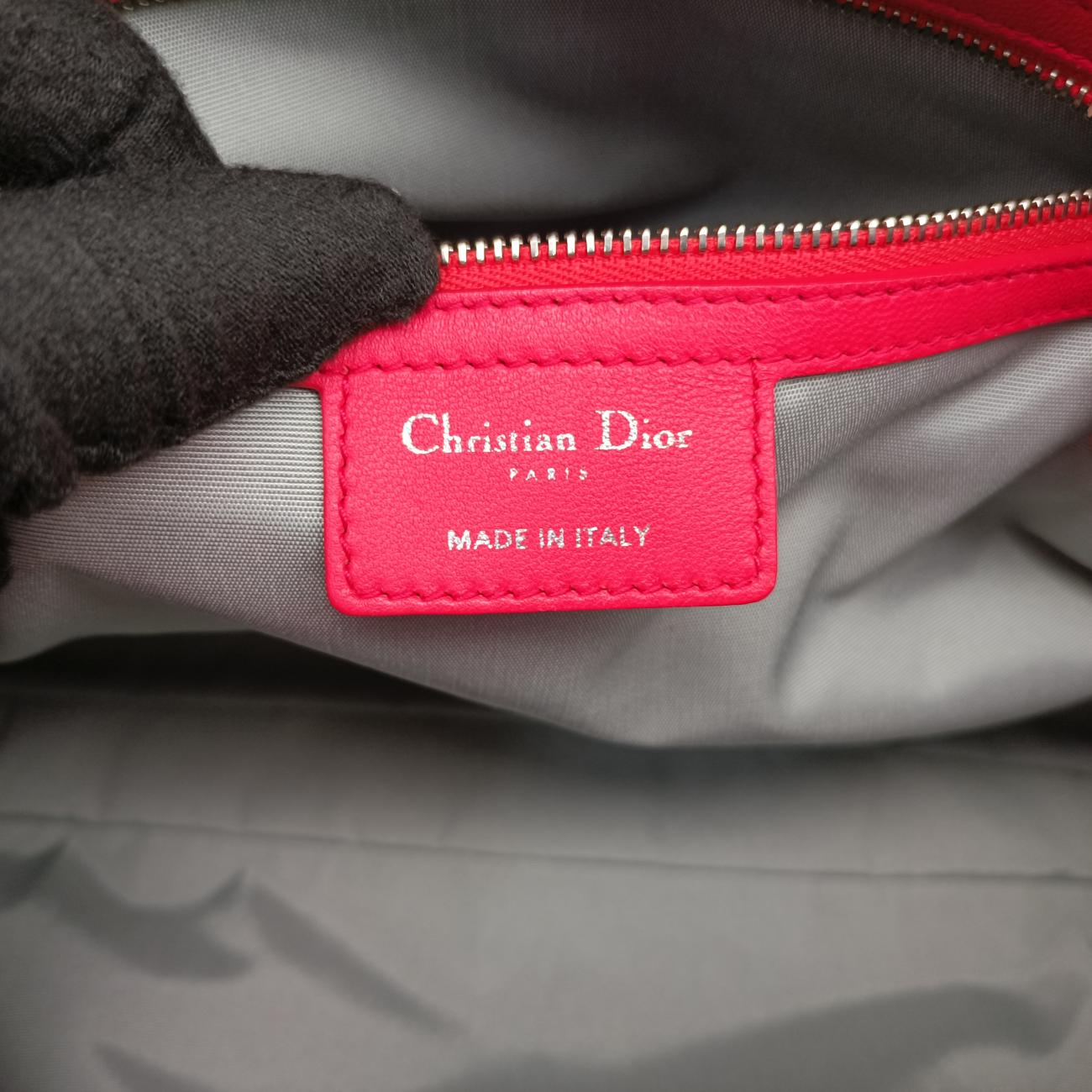 Cannage Dior Soft ShoppingRedlambskin01-BO-0113ディオールソフトショッピングレッドラムスキン01-BO-0113