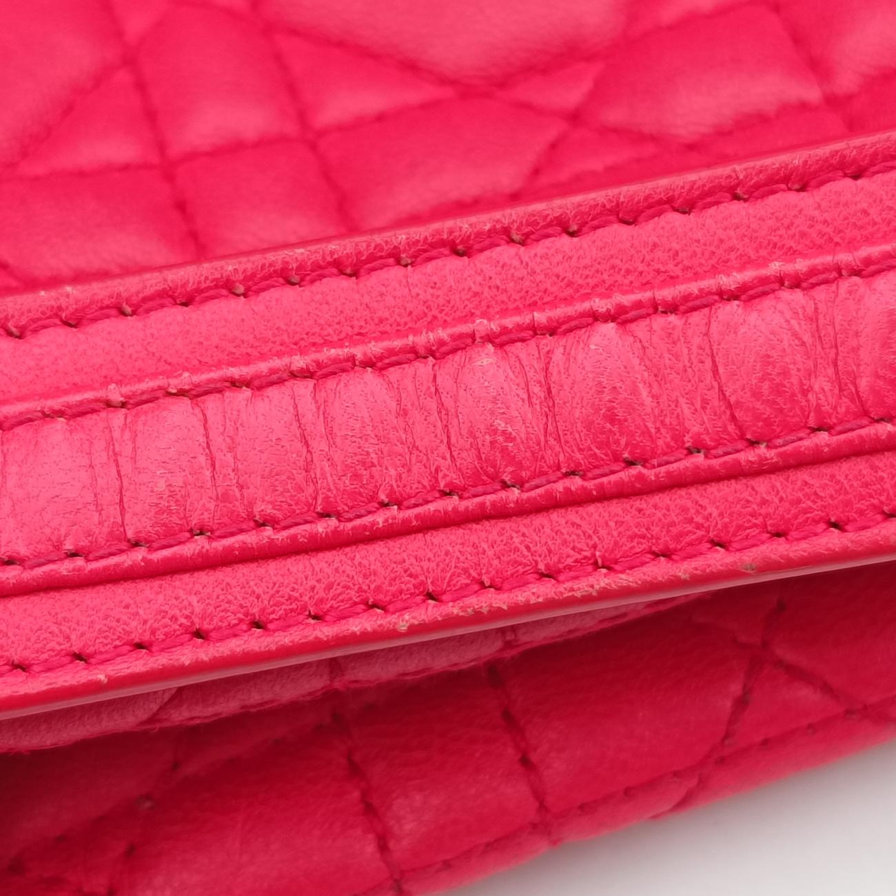 Cannage Dior Soft ShoppingRedlambskin01-BO-0113ディオールソフトショッピングレッドラムスキン01-BO-0113