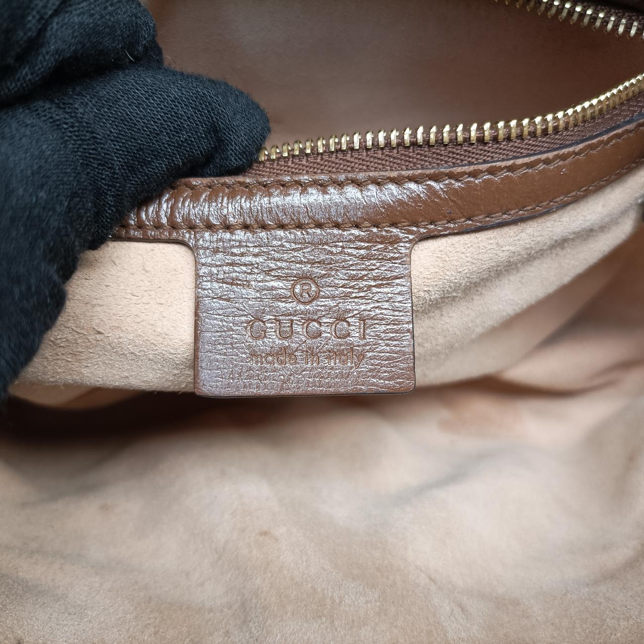 Horsebit 1955 beige×brown PVC coated canvas 645454 D035617110ホースビット 1955 ベージュ×ブラウン PVCコーティングキャンバス 645454 D035617110