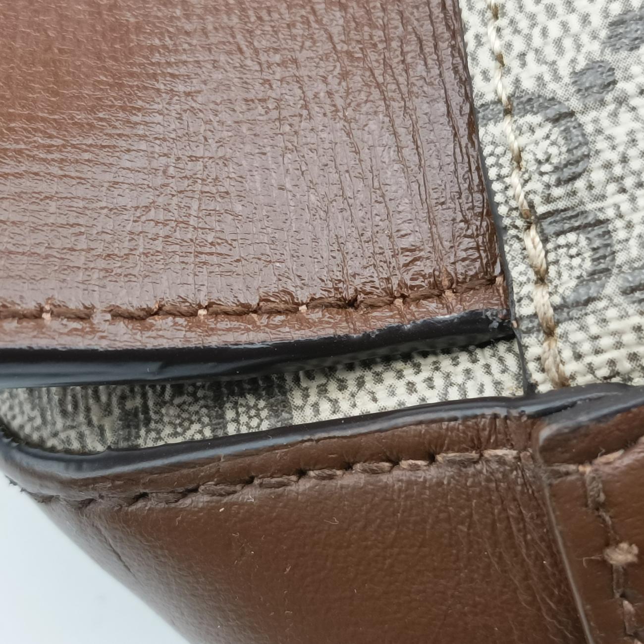 Horsebit 1955 beige×brown PVC coated canvas 645454 D035617110ホースビット 1955 ベージュ×ブラウン PVCコーティングキャンバス 645454 D035617110