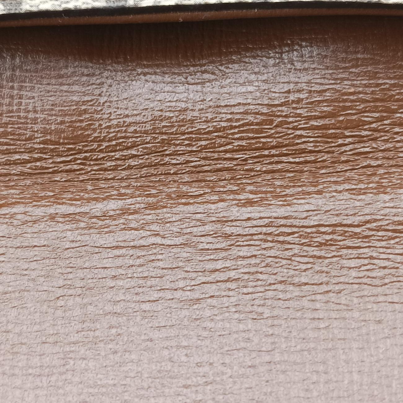 Horsebit 1955 beige×brown PVC coated canvas 645454 D035617110ホースビット 1955 ベージュ×ブラウン PVCコーティングキャンバス 645454 D035617110