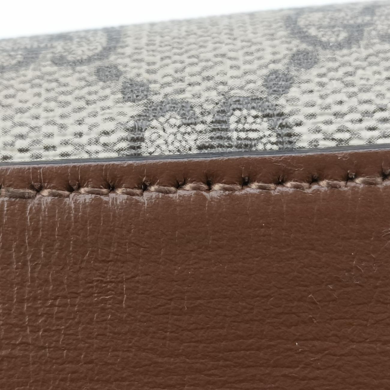 グッチGucciホースビット 1955 ベージュ×ブラウン PVCコーティングキャンバス 645454 D035617110