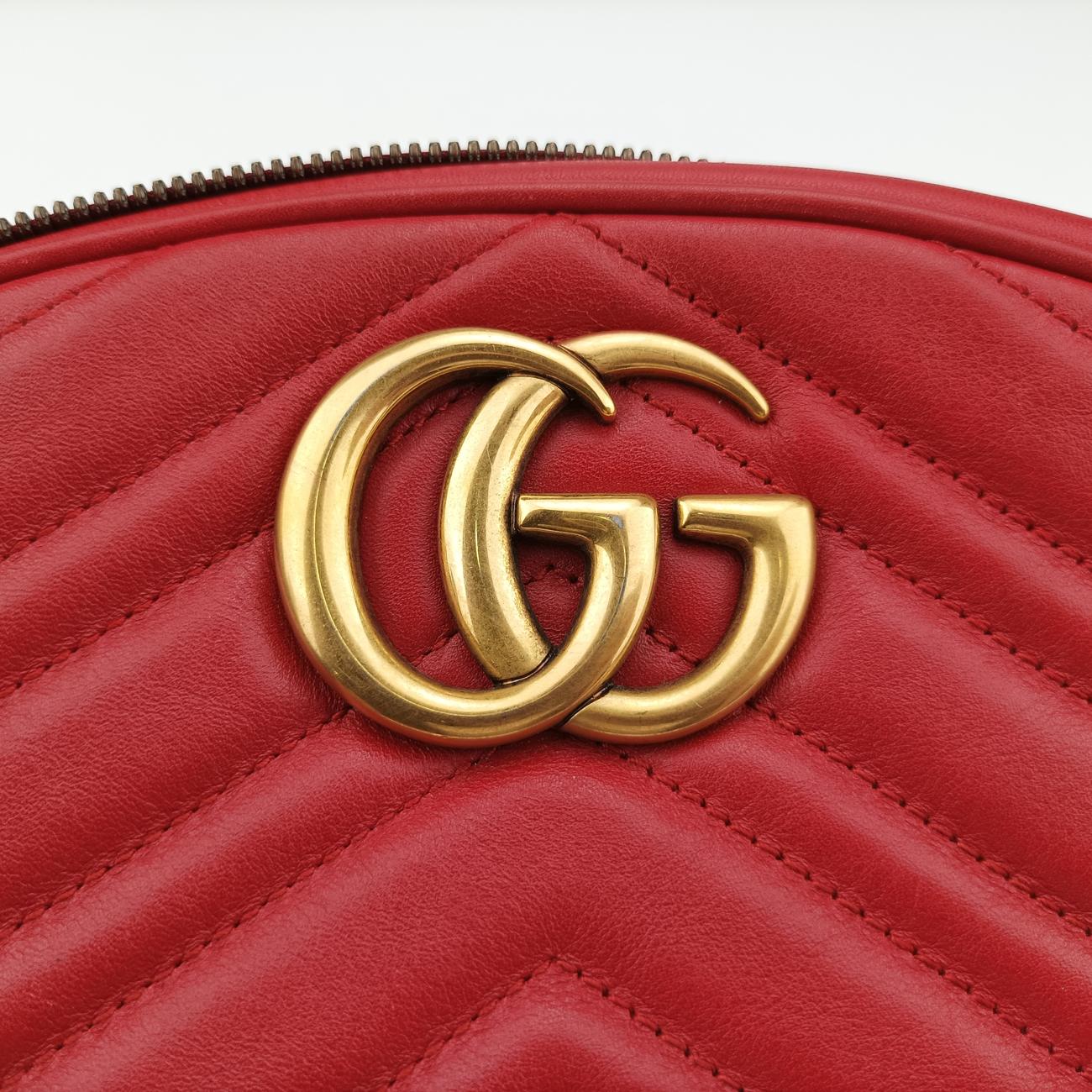 GG Marmont Red Leather 491294 A024517308GGマーモント レッド レザー 491294 A024517308