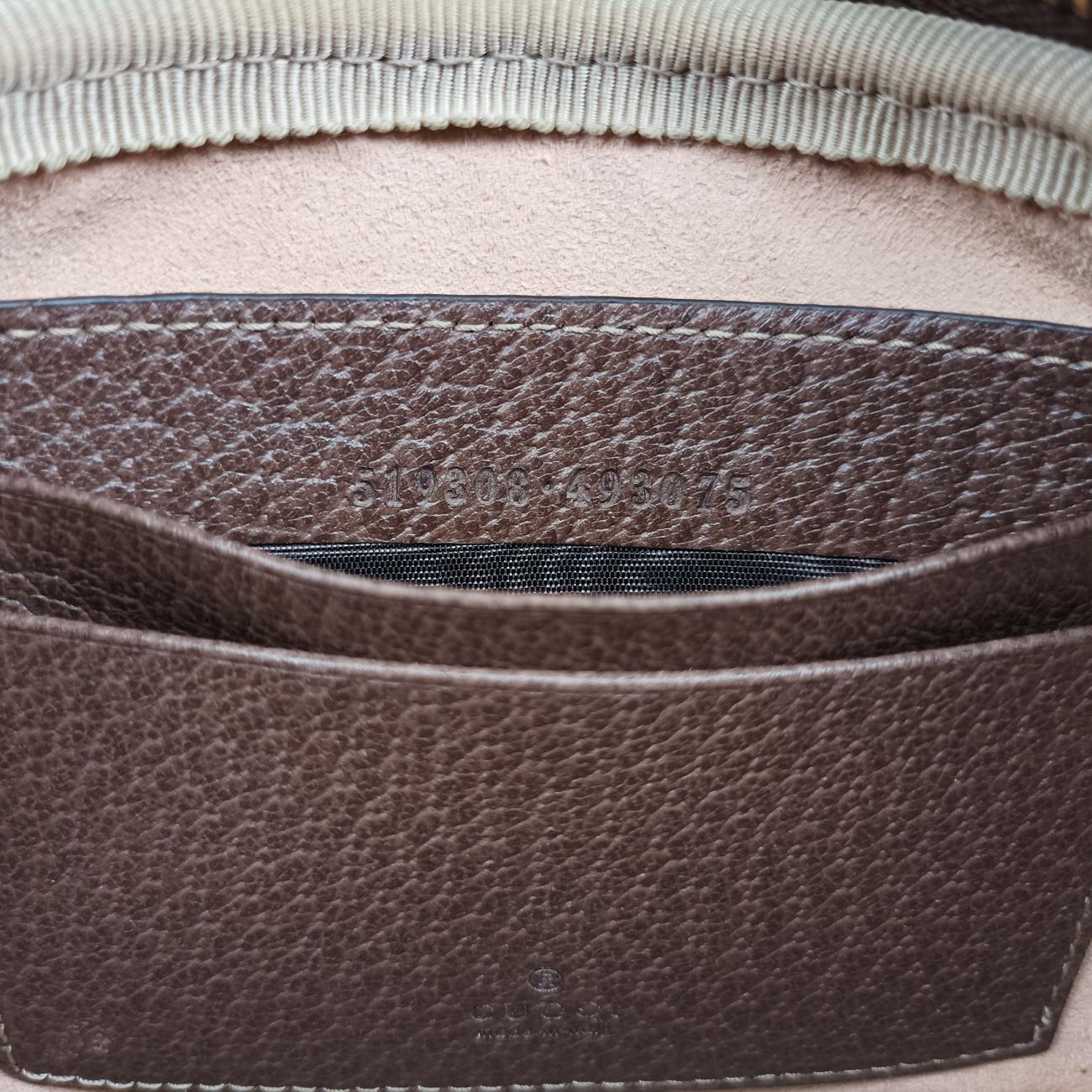 Ophidia Brown×Multicolour PVC coated canvas x leather 519308 オフィディア ブラウン×マルチカラー PVCコーティングキャンバス×レザー 519308