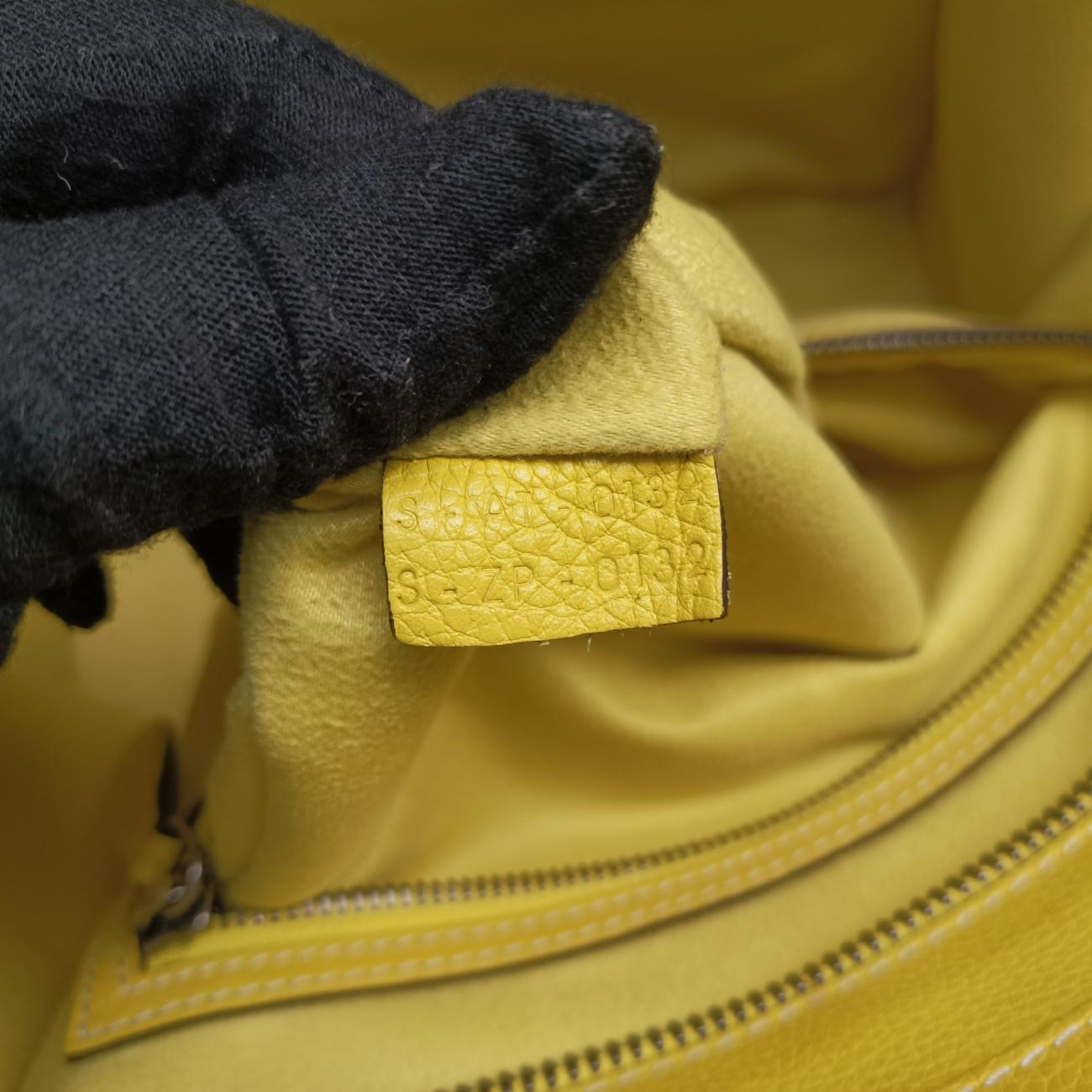 Luggage Mini Shopper Yellow Leather S-AT-0132 S-ZP-0132ラゲージミニショッパー イエロー レザー S-AT-0132 S-ZP-0132