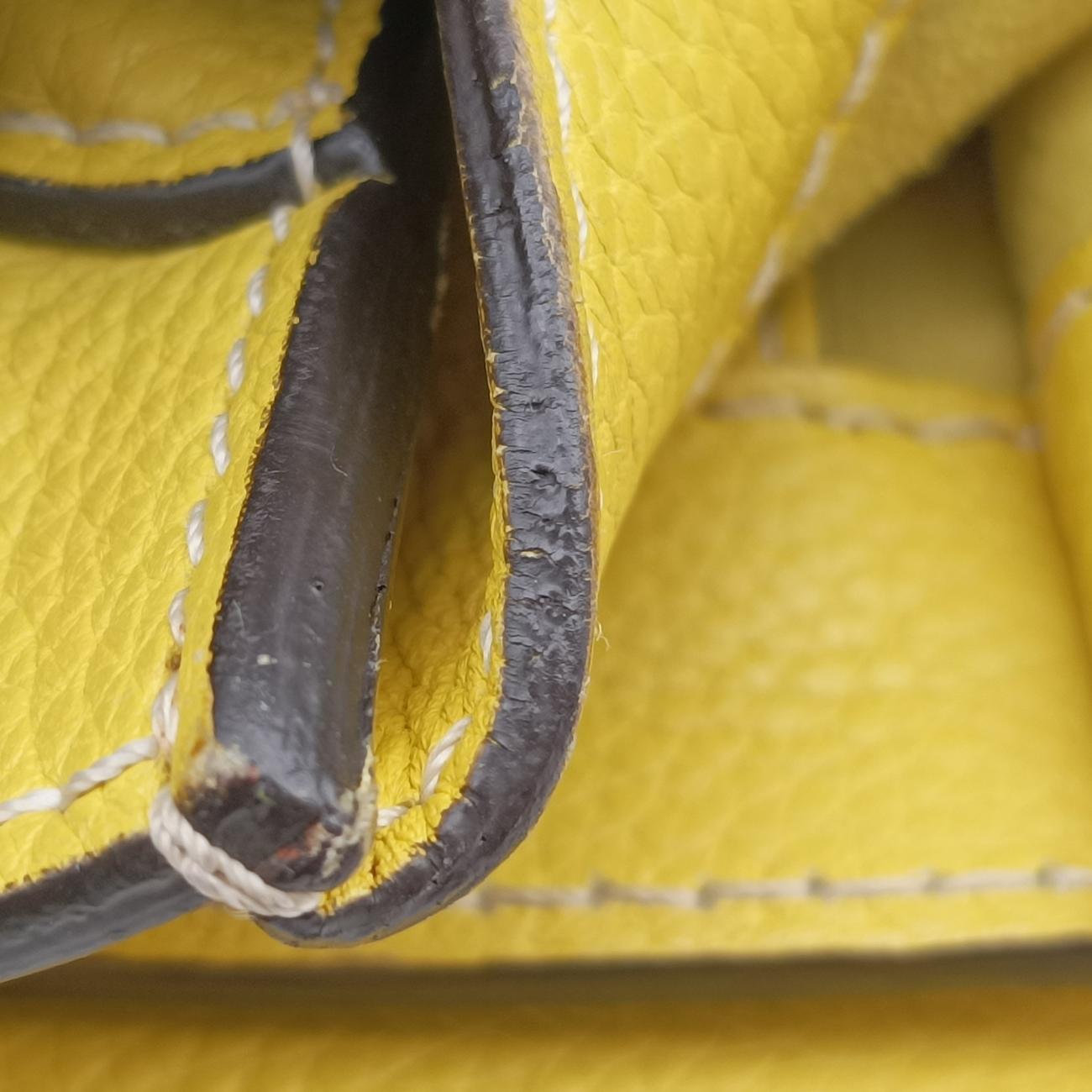 Luggage Mini Shopper Yellow Leather S-AT-0132 S-ZP-0132ラゲージミニショッパー イエロー レザー S-AT-0132 S-ZP-0132