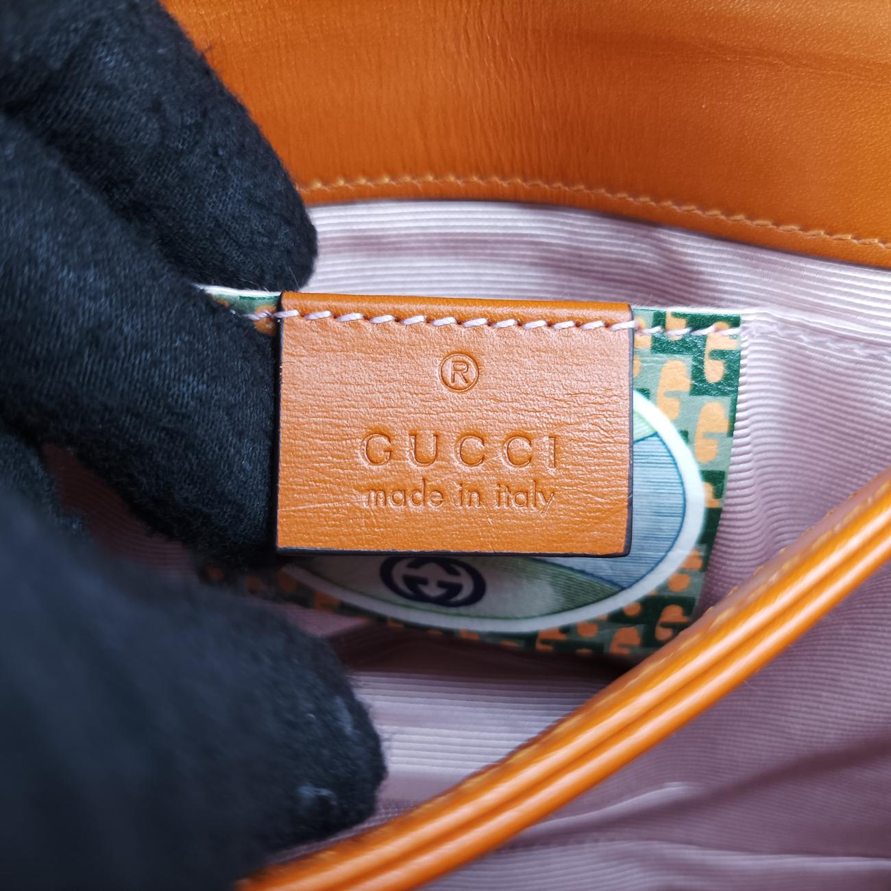 Diagonal GG RajaOrange×BrownLeather537206F026682780ダイアゴナル GG ラジャオレンジ×ブラウンレザー537206F026682780