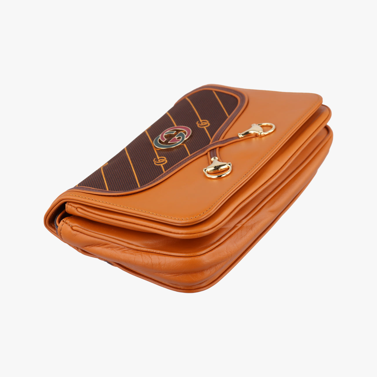 Diagonal GG RajaOrange×BrownLeather537206F026682780ダイアゴナル GG ラジャオレンジ×ブラウンレザー537206F026682780