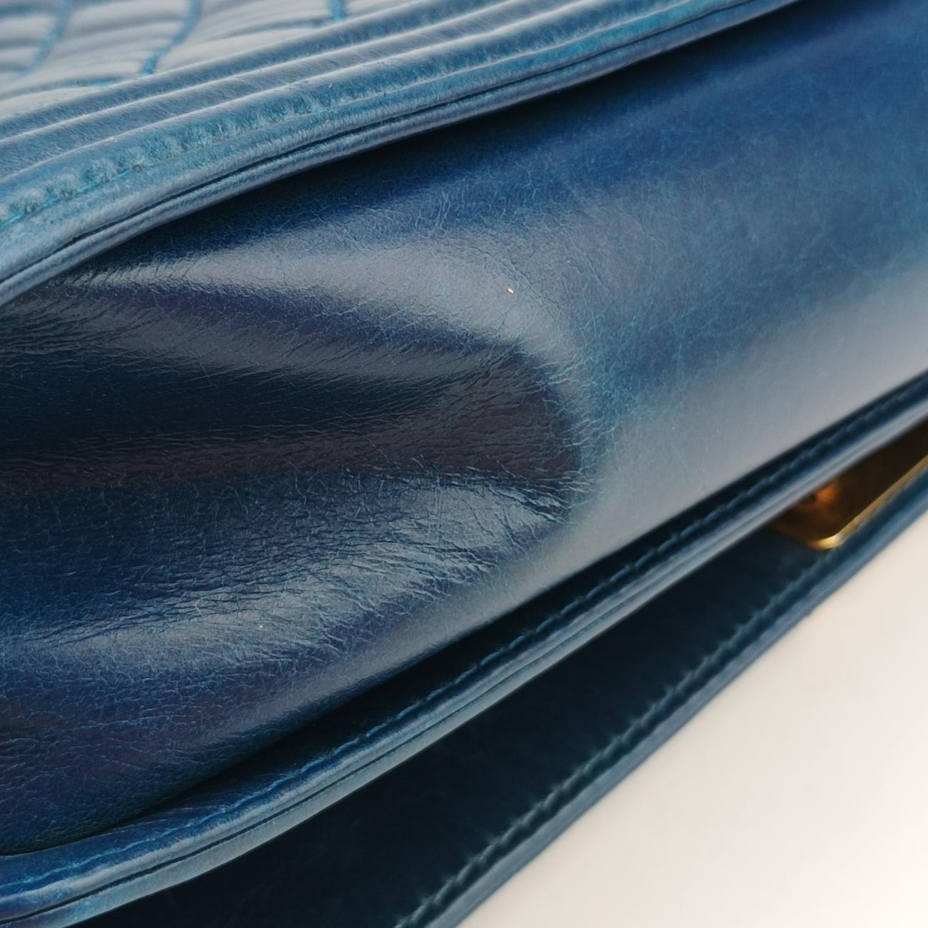 BOY CHANELBlueleatherA6708717751438ボーイシャネルブルーレザーA6708717751438