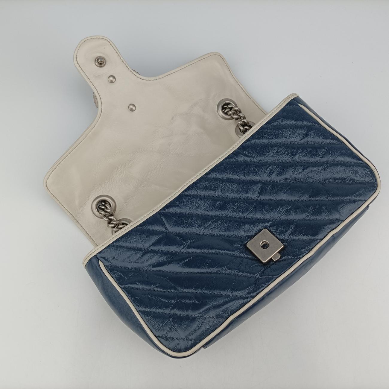 GG MarmontBlueLeather443497I031849371GGマーモントブルーレザー443497I031849371