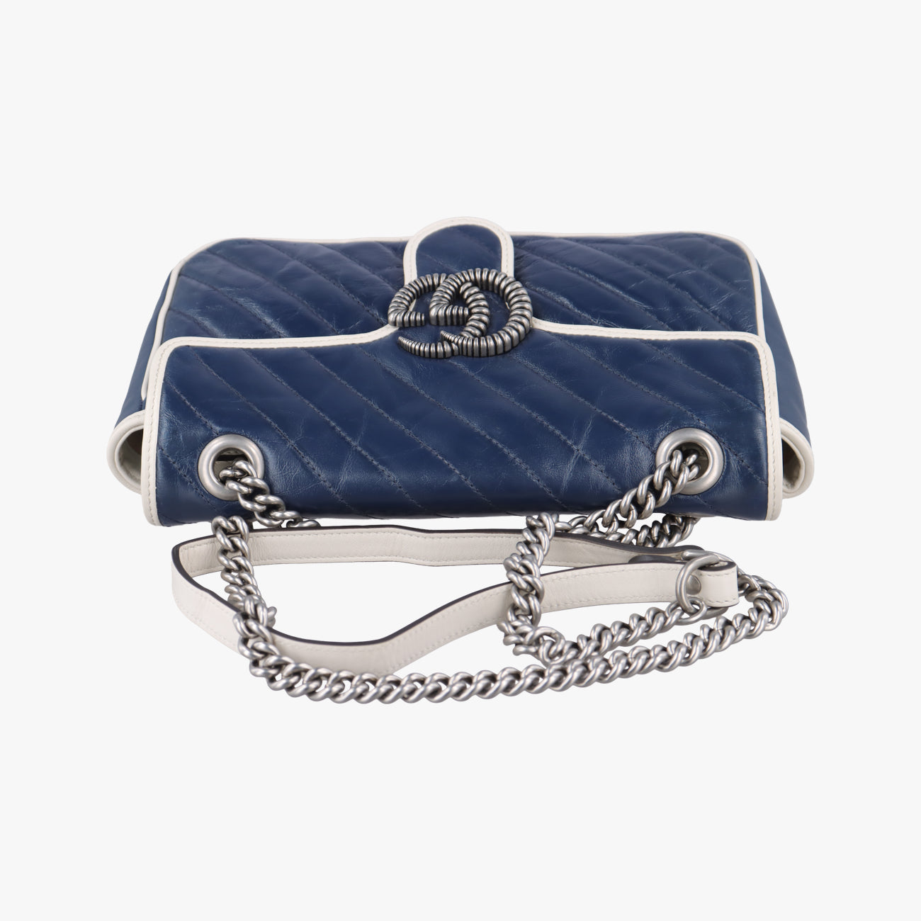 GG MarmontBlueLeather443497I031849371GGマーモントブルーレザー443497I031849371