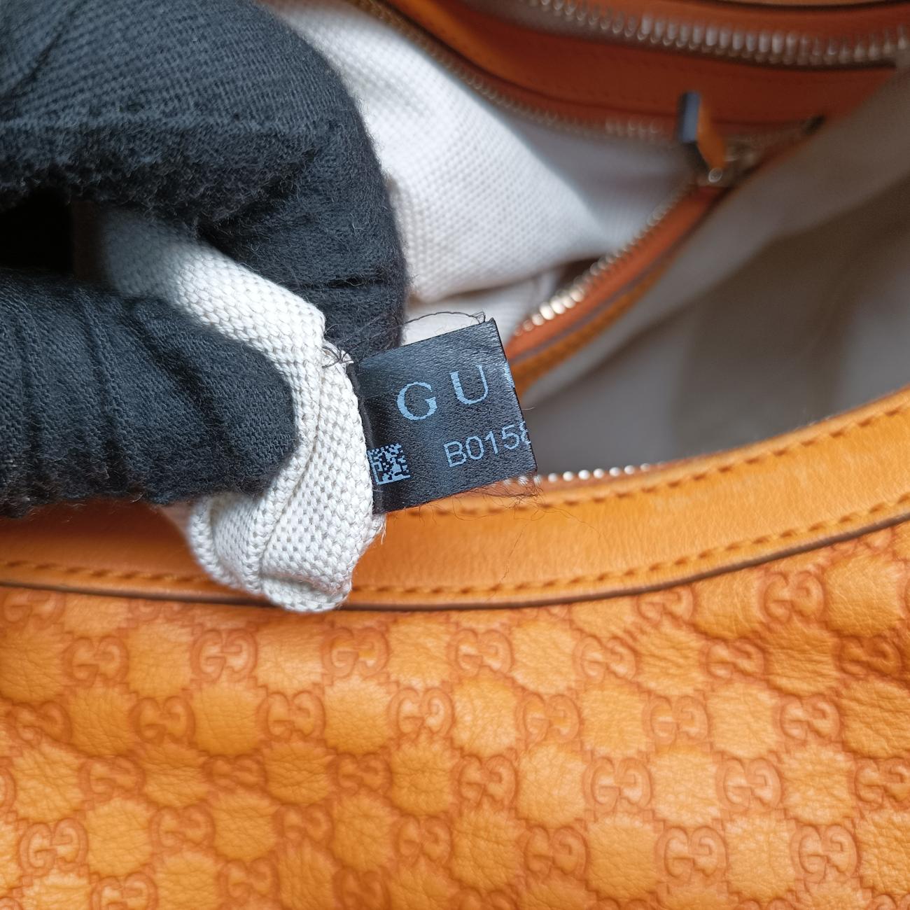 Microguccissima Nice HoboOrangeLeather309618B015832661マイクログッチッシマ ナイス ホーボーオレンジレザー309618B015832661