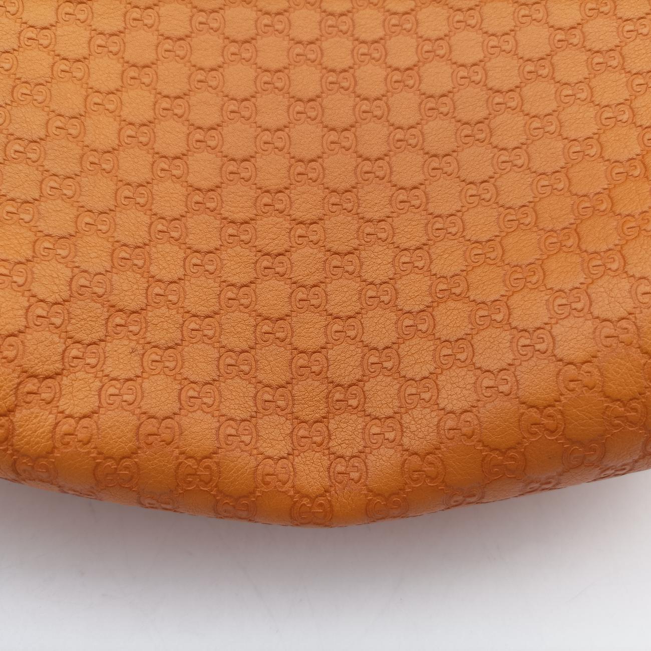 Microguccissima Nice HoboOrangeLeather309618B015832661マイクログッチッシマ ナイス ホーボーオレンジレザー309618B015832661