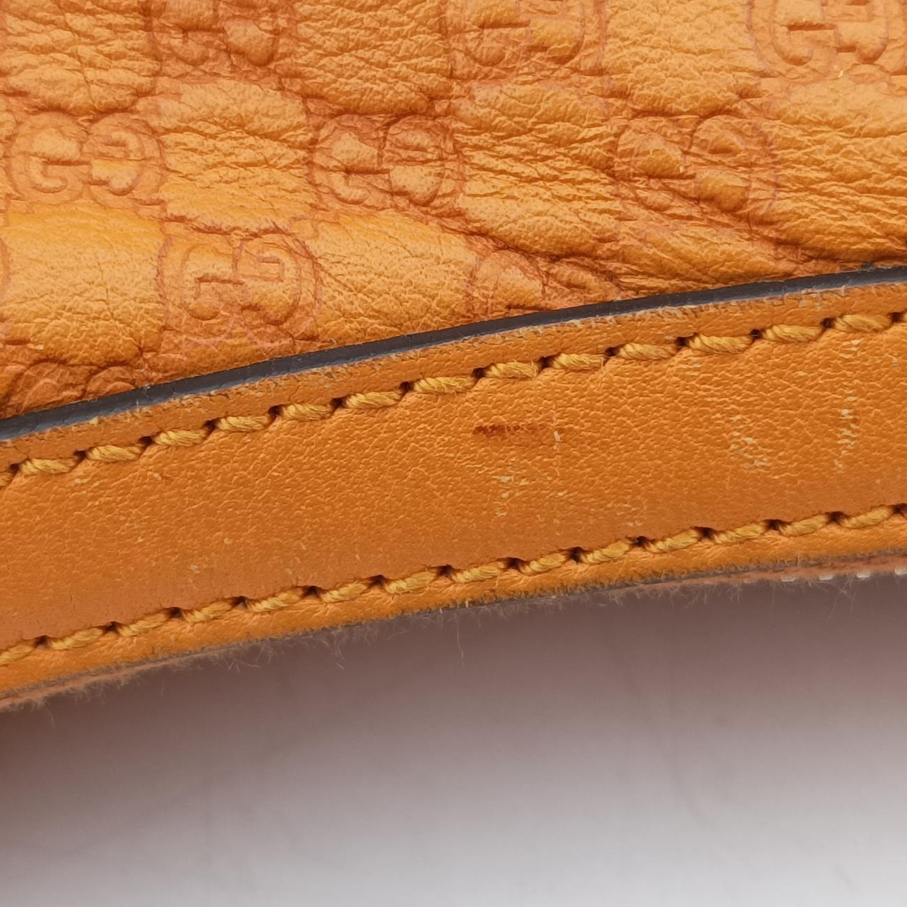 Microguccissima Nice HoboOrangeLeather309618B015832661マイクログッチッシマ ナイス ホーボーオレンジレザー309618B015832661