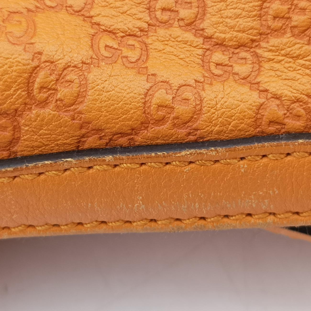 Microguccissima Nice HoboOrangeLeather309618B015832661マイクログッチッシマ ナイス ホーボーオレンジレザー309618B015832661