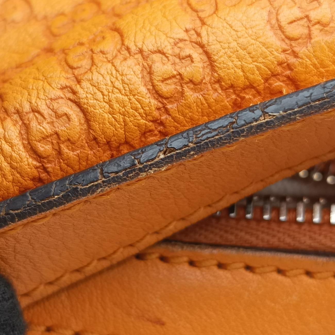 Microguccissima Nice HoboOrangeLeather309618B015832661マイクログッチッシマ ナイス ホーボーオレンジレザー309618B015832661