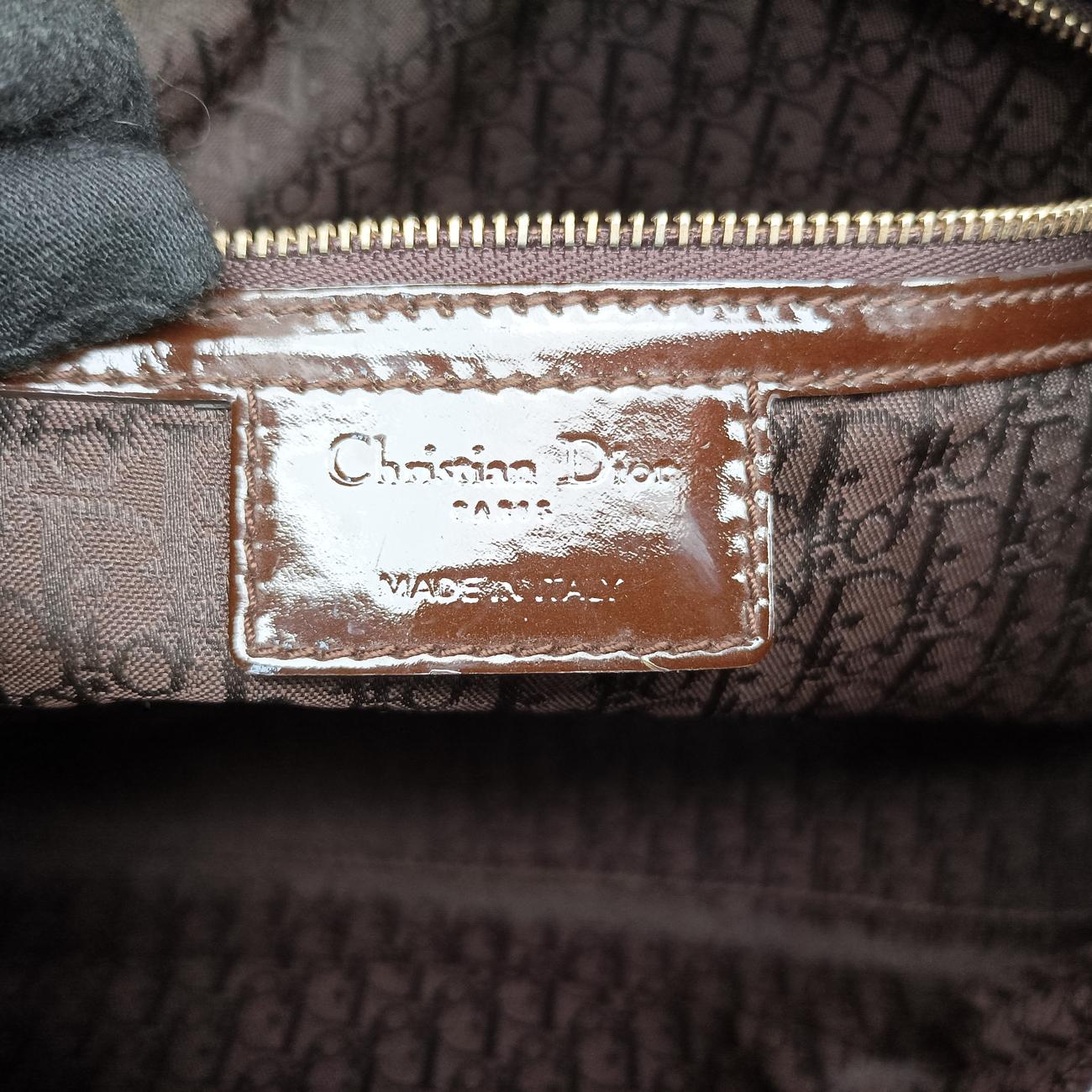 Lady Dior brownish red Patent 08-MA-0150レディディオール ブラウニッシュレッド パテント 08-MA-0150