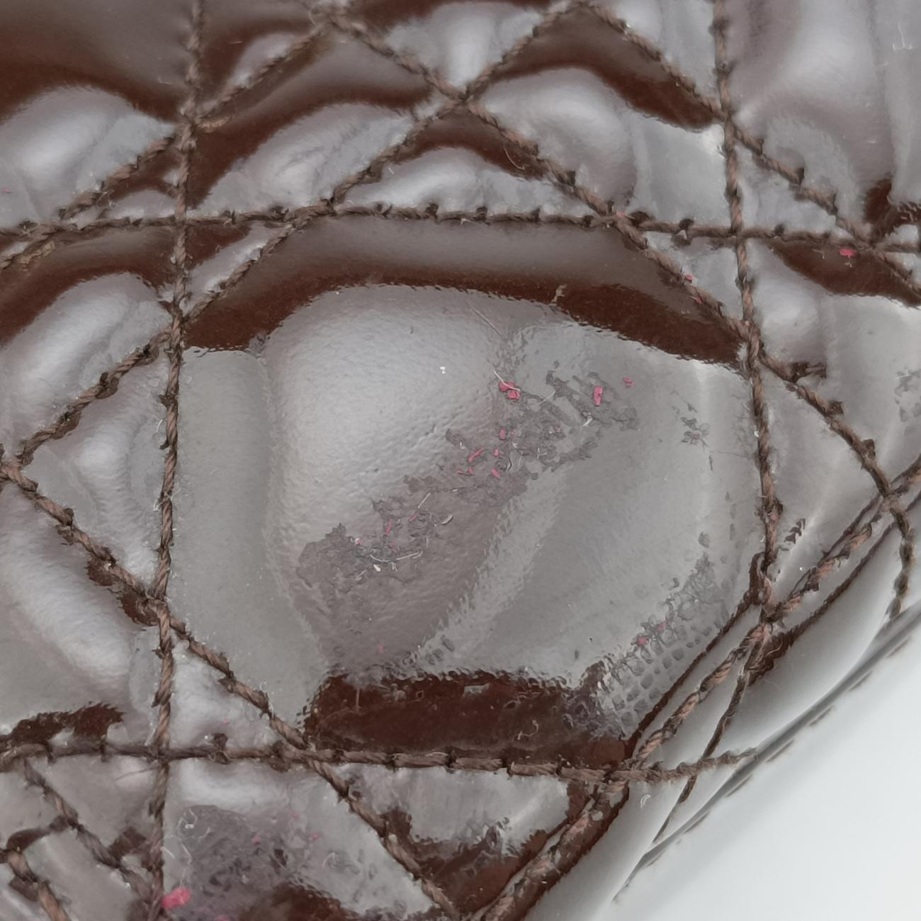 Lady Dior brownish red Patent 08-MA-0150レディディオール ブラウニッシュレッド パテント 08-MA-0150