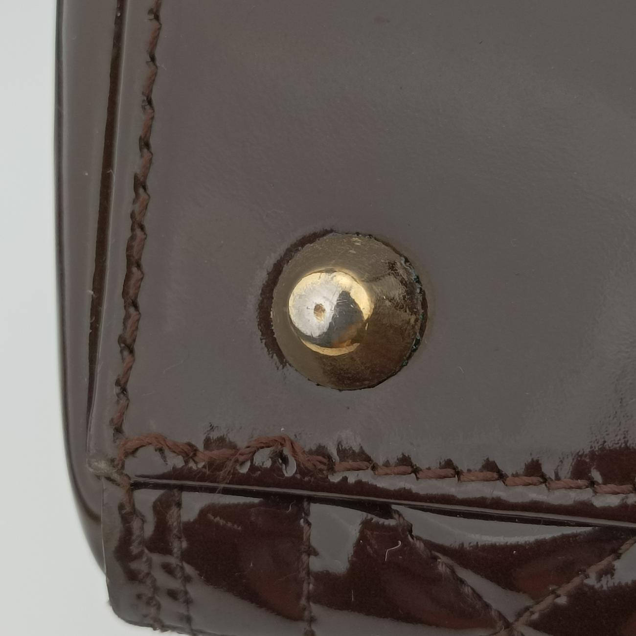 Lady Dior brownish red Patent 08-MA-0150レディディオール ブラウニッシュレッド パテント 08-MA-0150