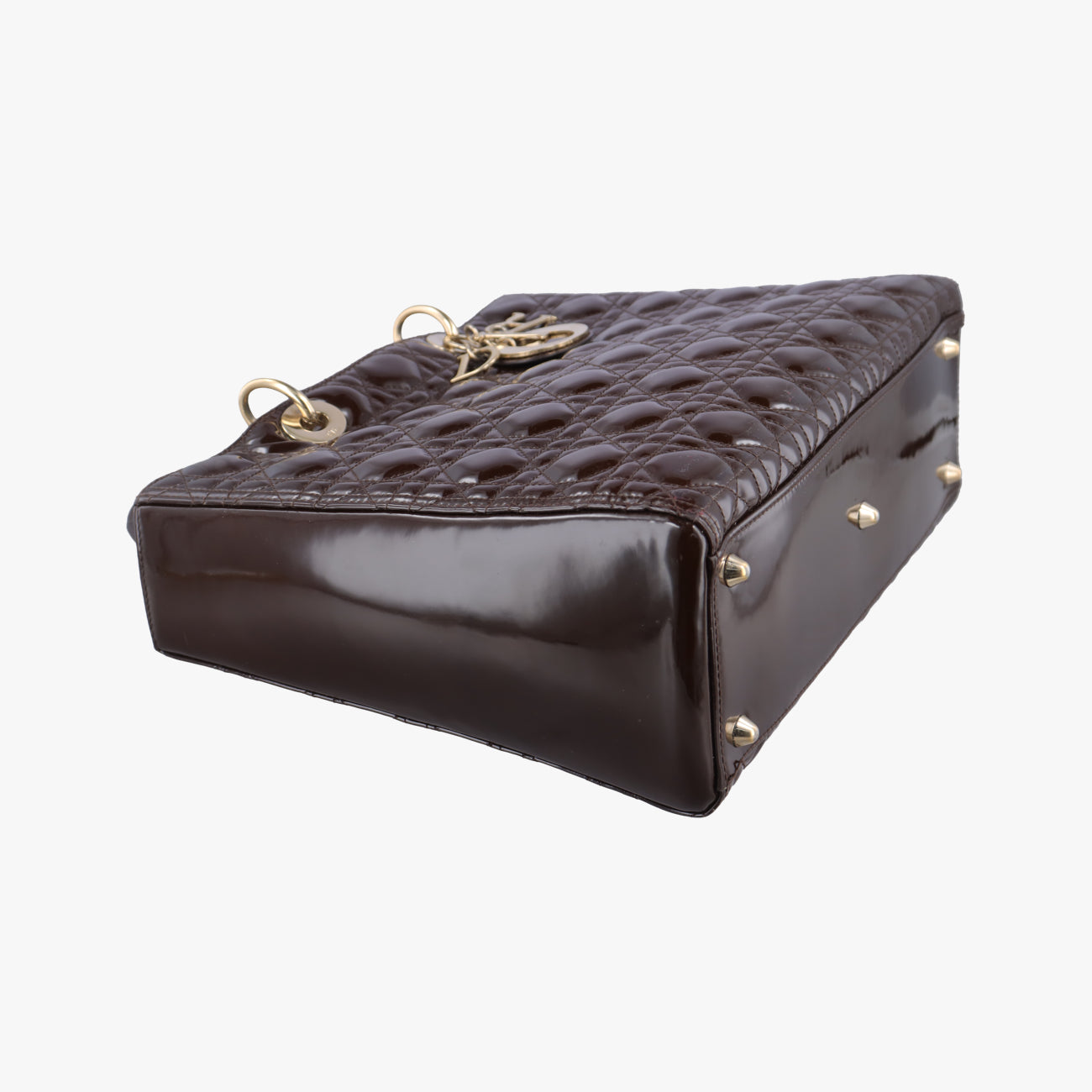 Lady Dior brownish red Patent 08-MA-0150レディディオール ブラウニッシュレッド パテント 08-MA-0150