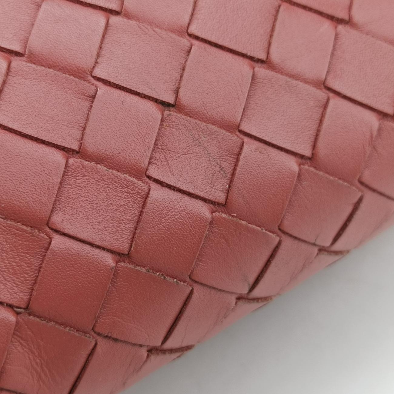 Roma Intrecciato Burgundy lambskin B01570745Eローマ イントレチャート ワインレッド ラムスキン B01570745E