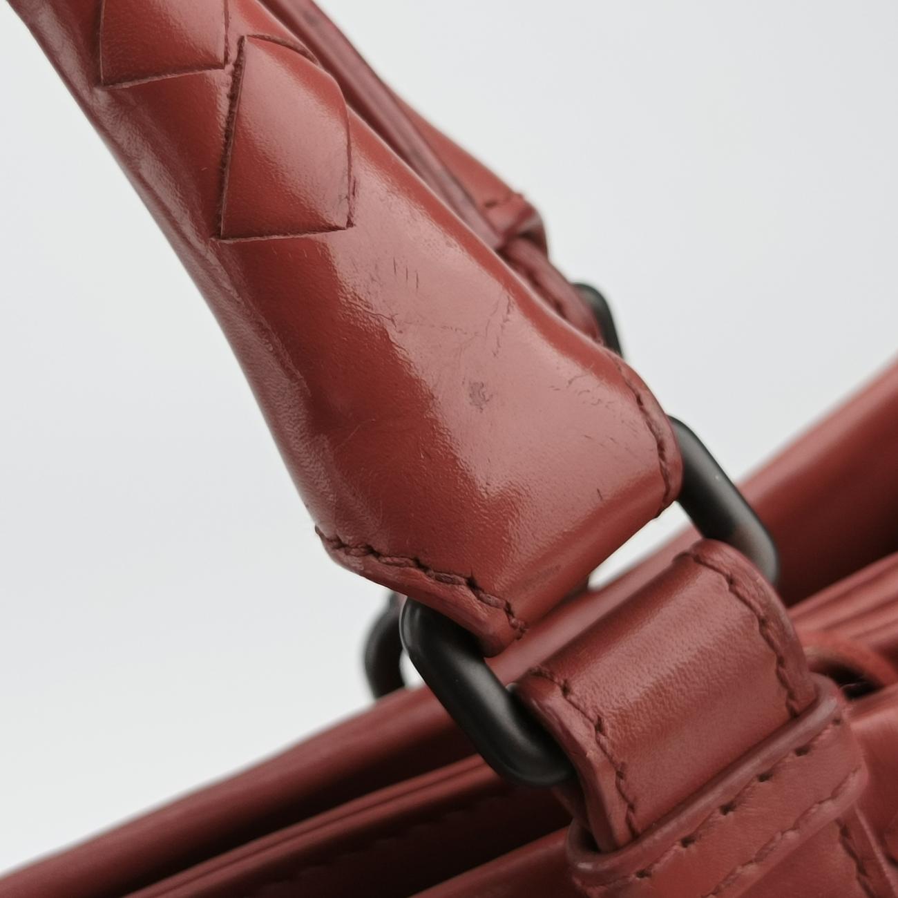 Roma Intrecciato Burgundy lambskin B01570745Eローマ イントレチャート ワインレッド ラムスキン B01570745E