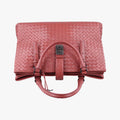 Roma Intrecciato Burgundy lambskin B01570745Eローマ イントレチャート ワインレッド ラムスキン B01570745E