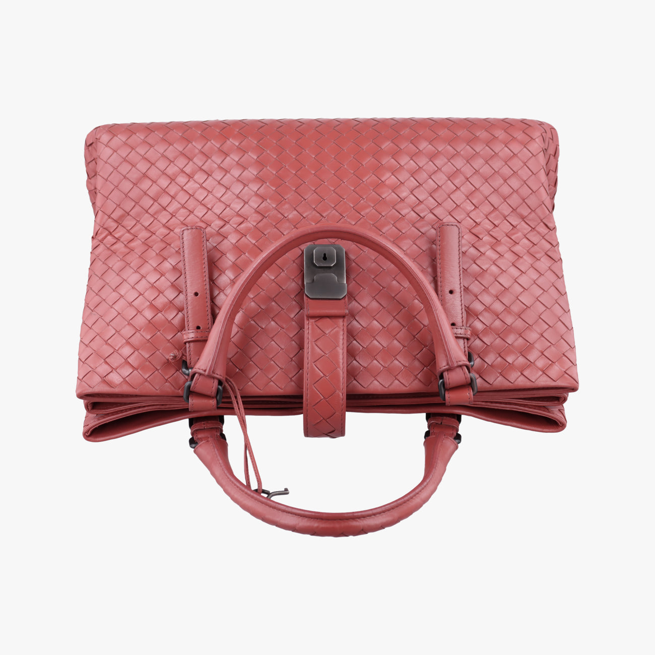 Roma Intrecciato Burgundy lambskin B01570745Eローマ イントレチャート ワインレッド ラムスキン B01570745E