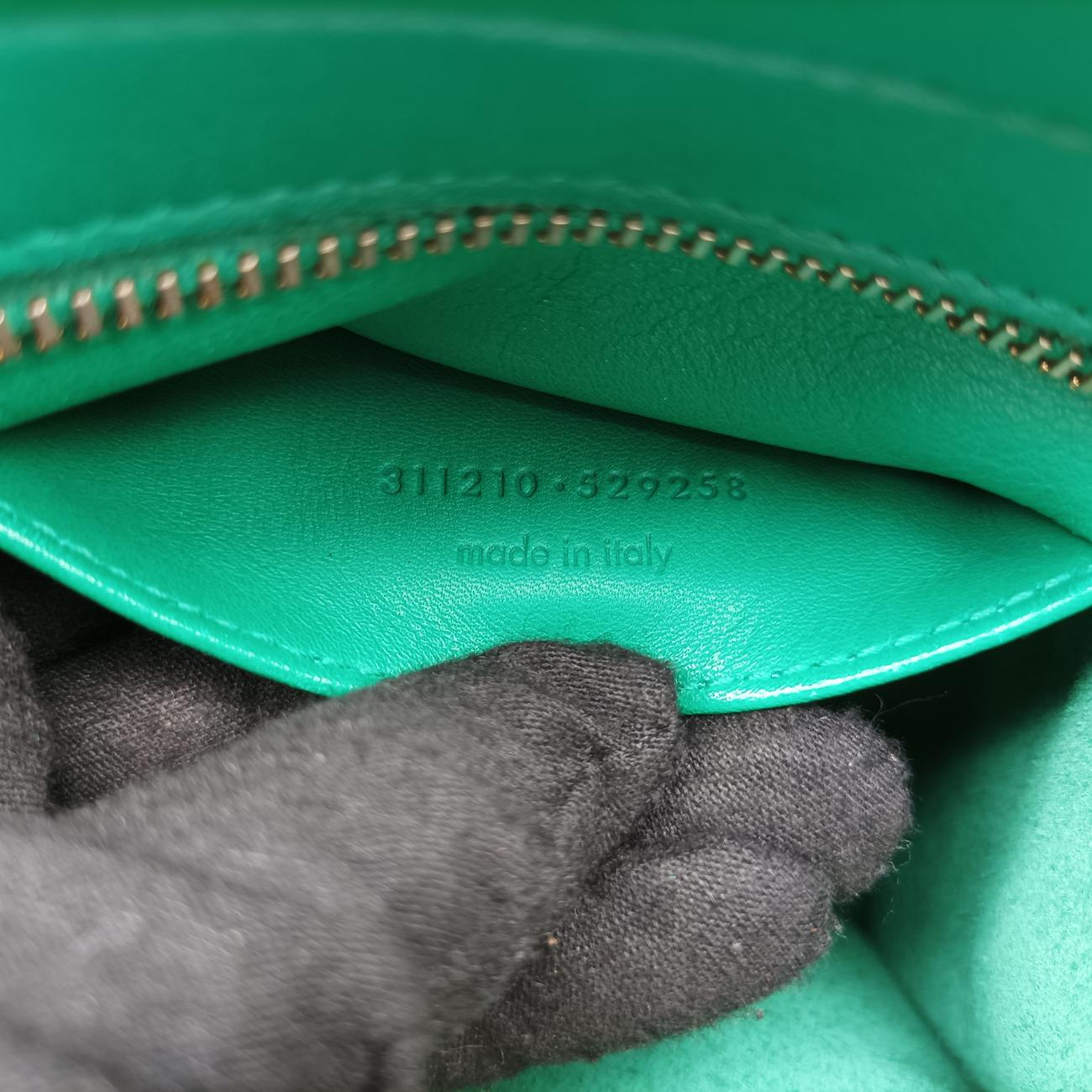 Y Ligne Petit Cabas Green Leather 311210 311210.529258Yライン プチカバス グリーン レザー 311210 311210.529258