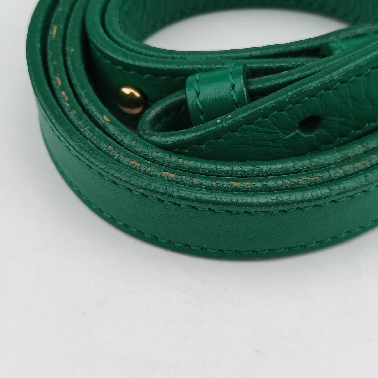 Y Ligne Petit Cabas Green Leather 311210 311210.529258Yライン プチカバス グリーン レザー 311210 311210.529258