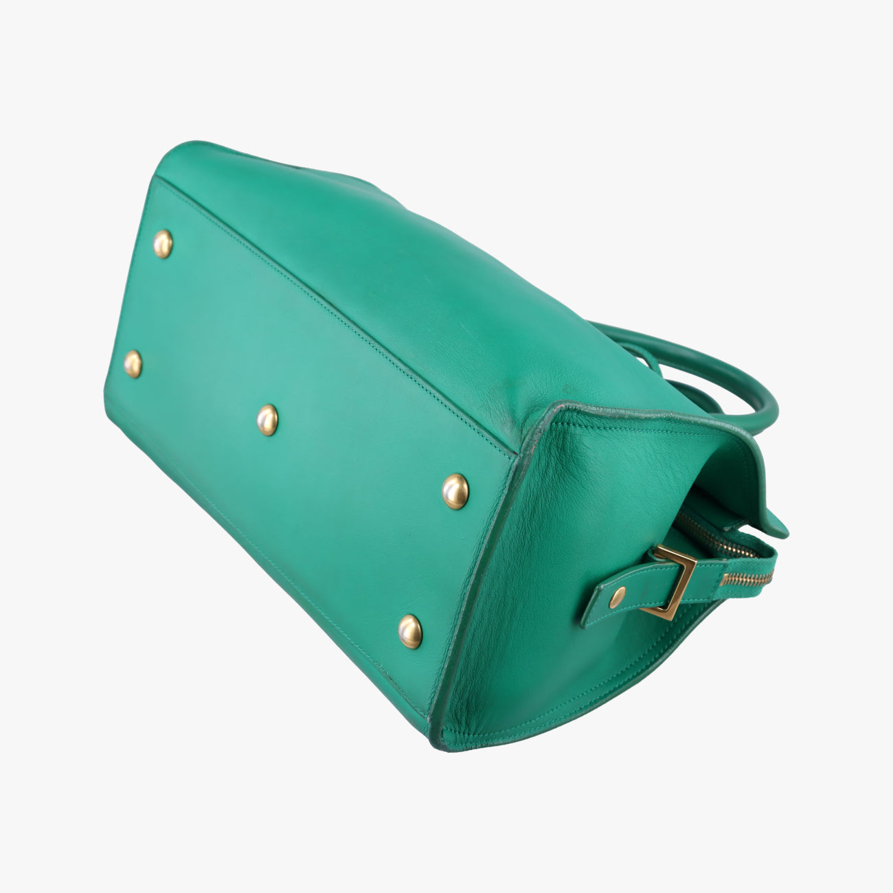Y Ligne Petit Cabas Green Leather 311210 311210.529258Yライン プチカバス グリーン レザー 311210 311210.529258
