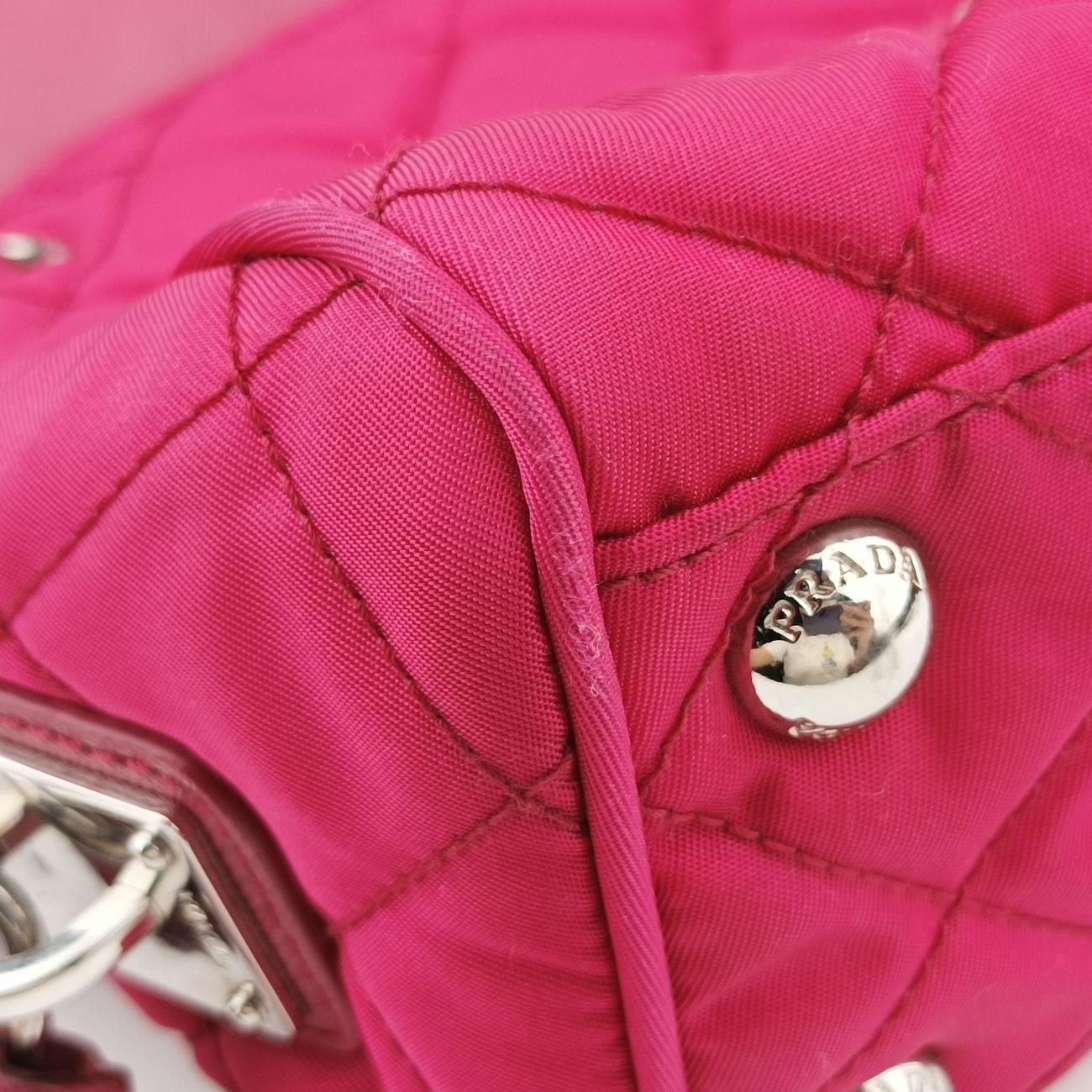 Stitched quiltingPinkNylon/LeatherBR4965173ステッチキルティングピンクナイロン/レザーBR4965173