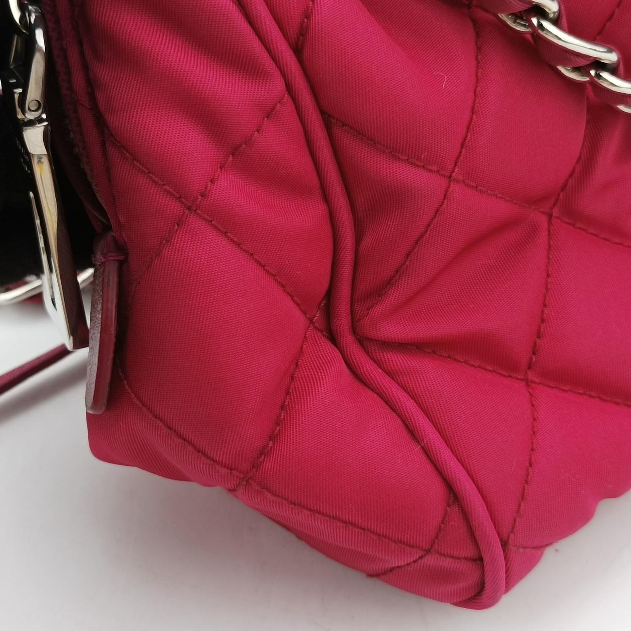 Stitched quiltingPinkNylon/LeatherBR4965173ステッチキルティングピンクナイロン/レザーBR4965173