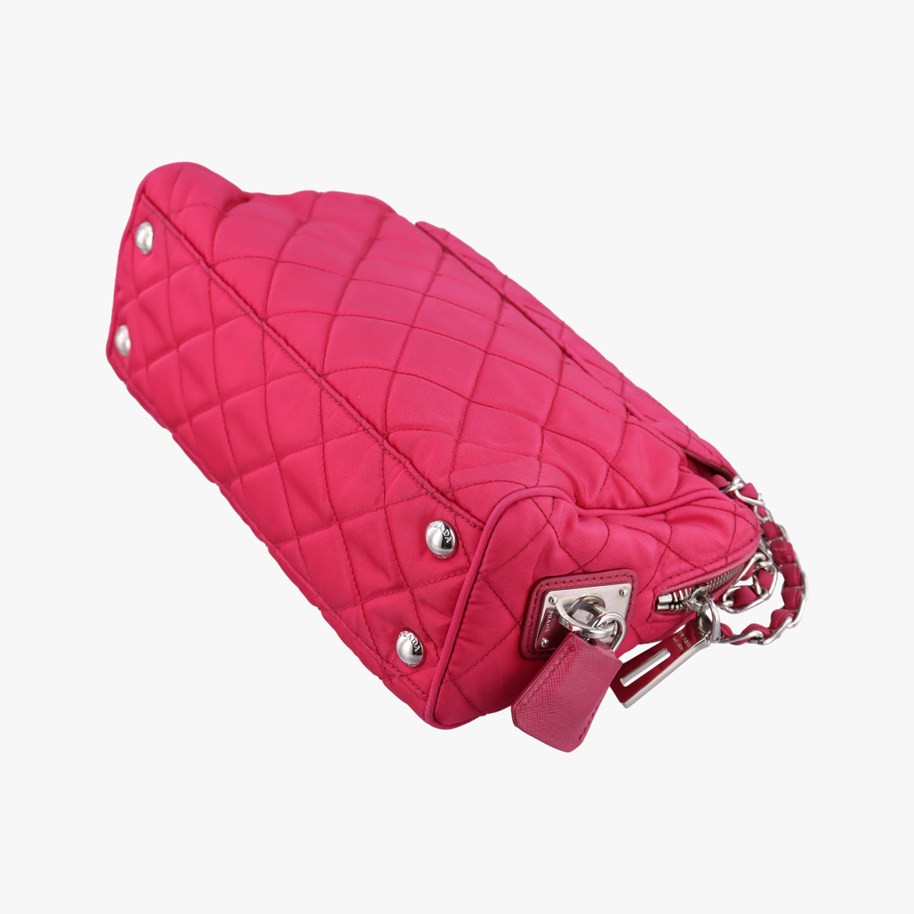 Stitched quiltingPinkNylon/LeatherBR4965173ステッチキルティングピンクナイロン/レザーBR4965173