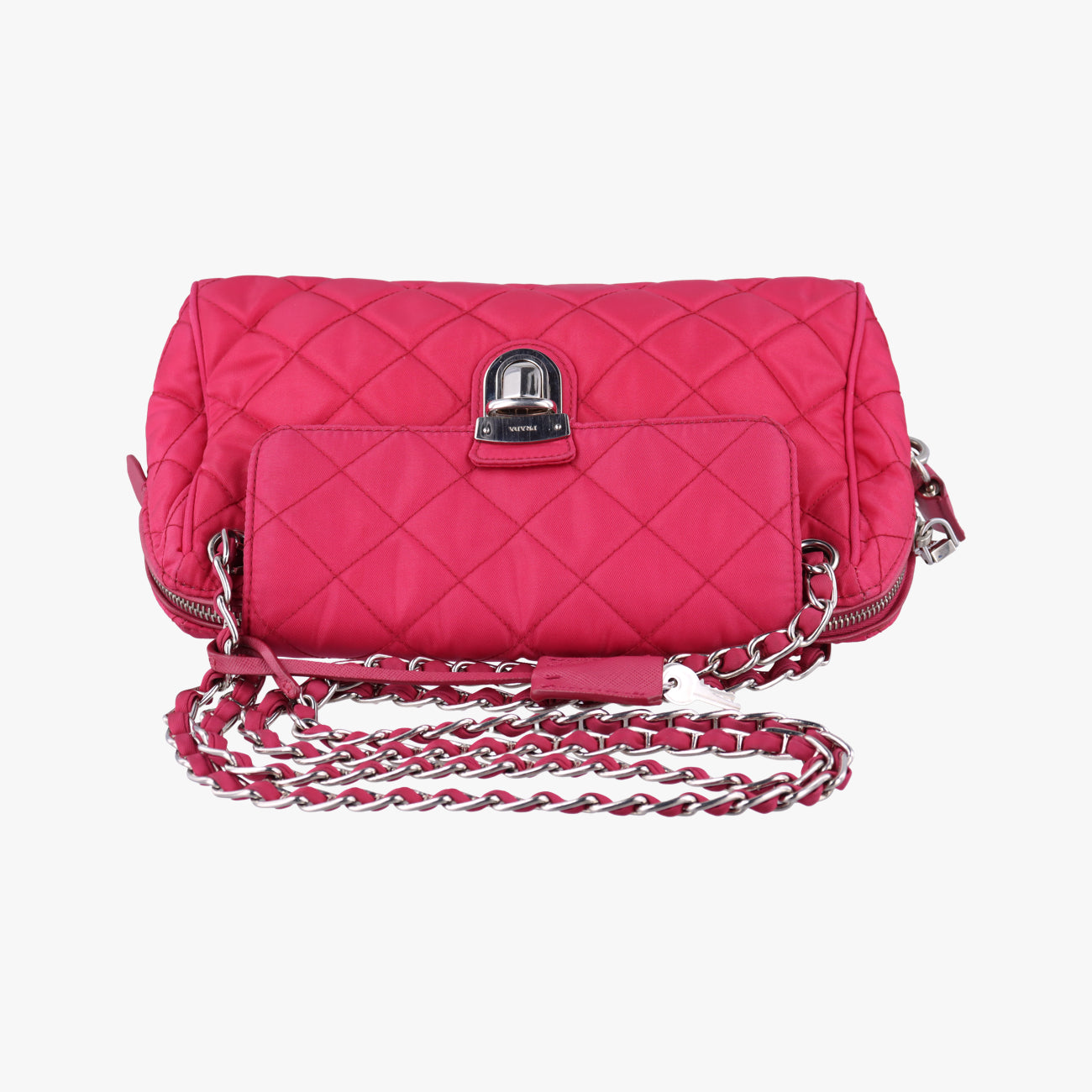 Stitched quiltingPinkNylon/LeatherBR4965173ステッチキルティングピンクナイロン/レザーBR4965173