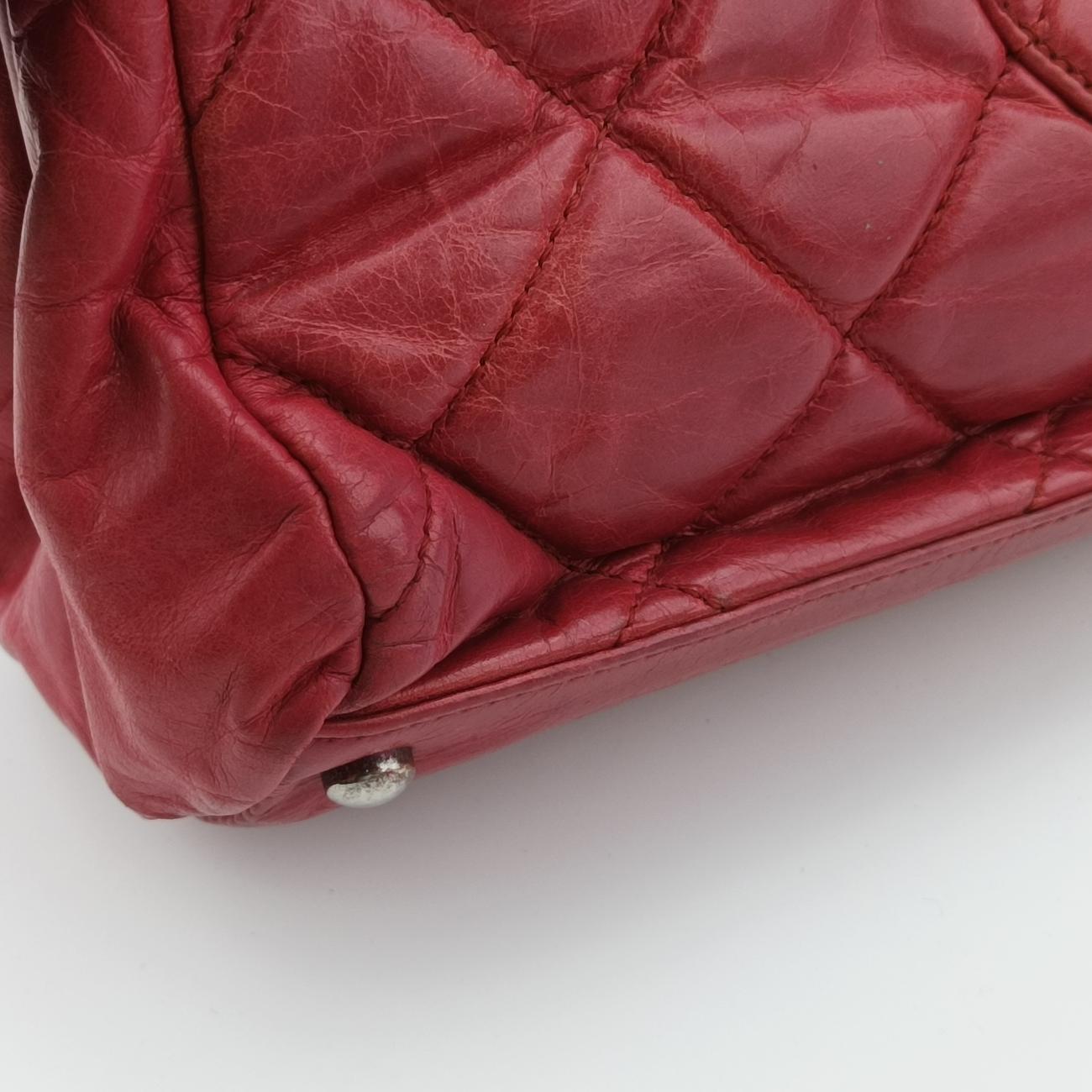 Quilted Boy TopRedLeatherA6692015944517キルティング  ボーイ トップレッドレザーA6692015944517