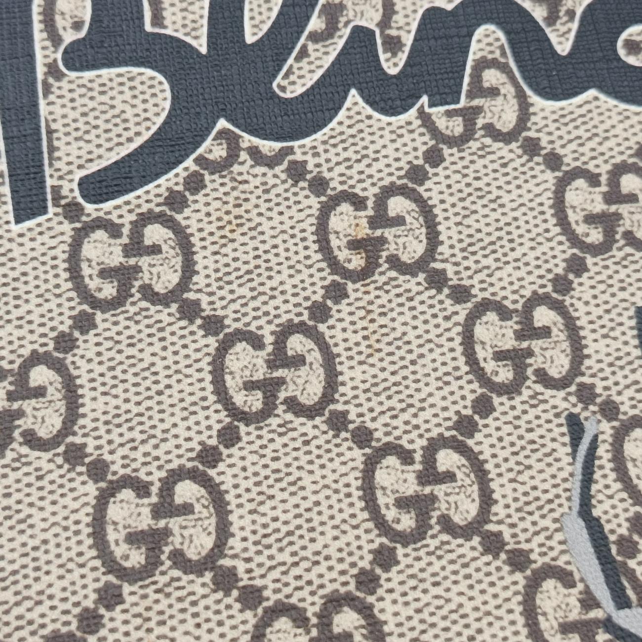 GG Supreme Bee Brown×Multicolour PVC coated canvas 450950 B024905997GGスプリーム ビー ブラウン×ルチカラー PVCコーティングキャンバス 450950 B024905997