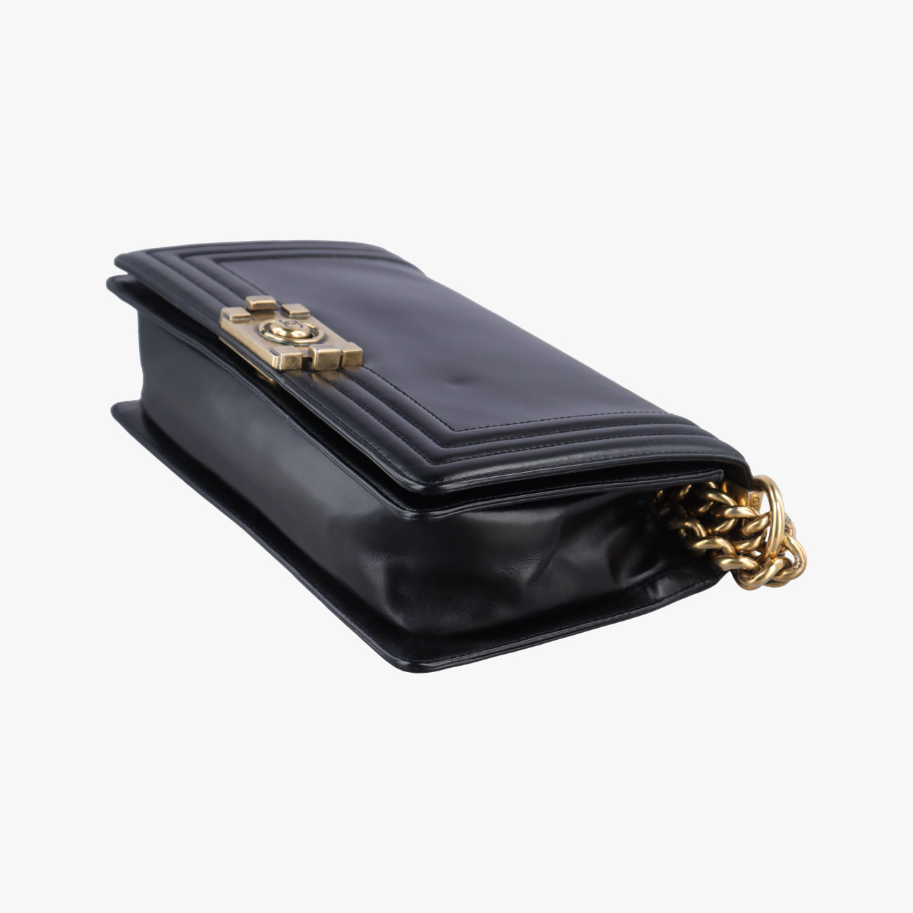 BOY CHANEL Black Leather 15334321ボーイシャネル ブラック レザー A66713 15334321