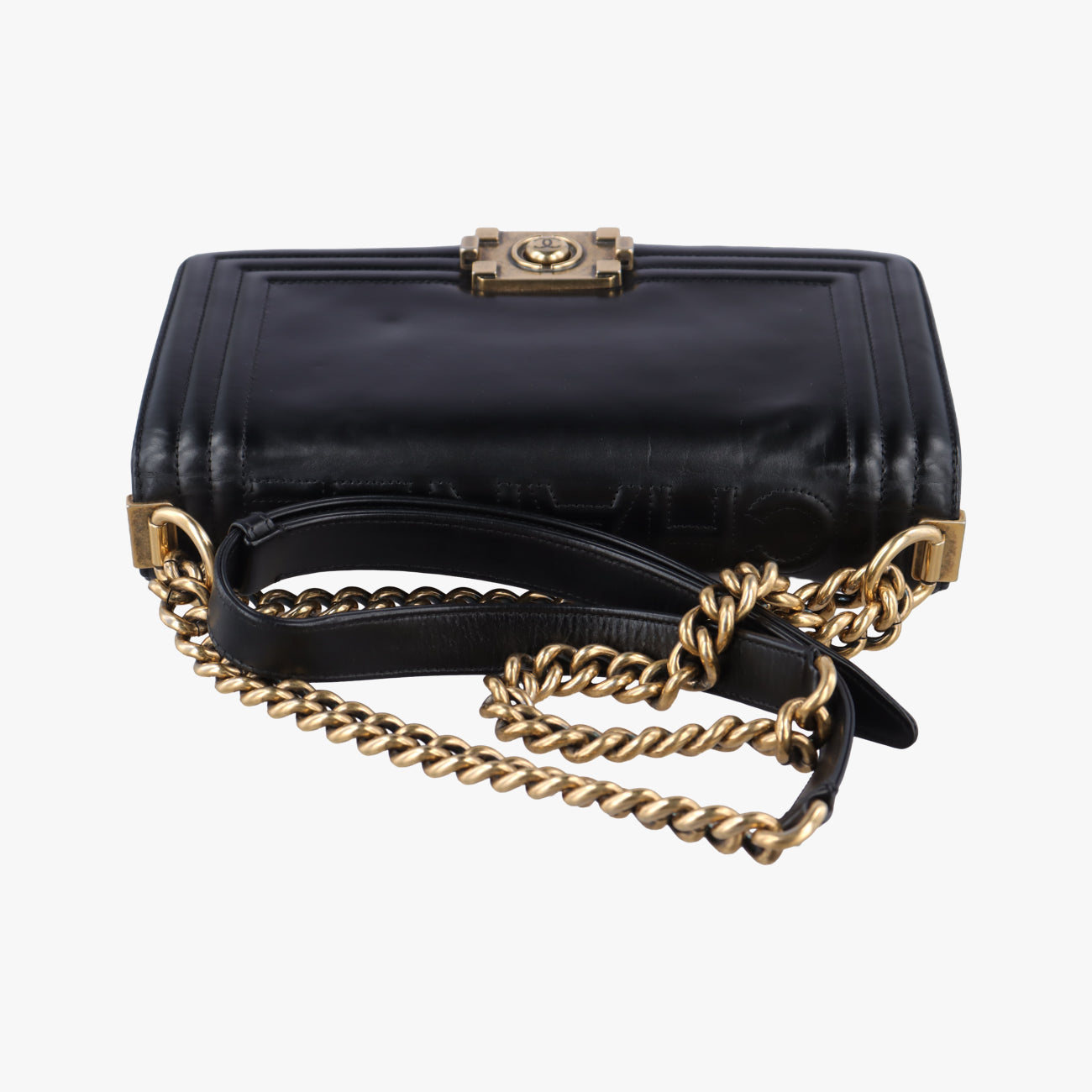 BOY CHANEL Black Leather 15334321ボーイシャネル ブラック レザー A66713 15334321