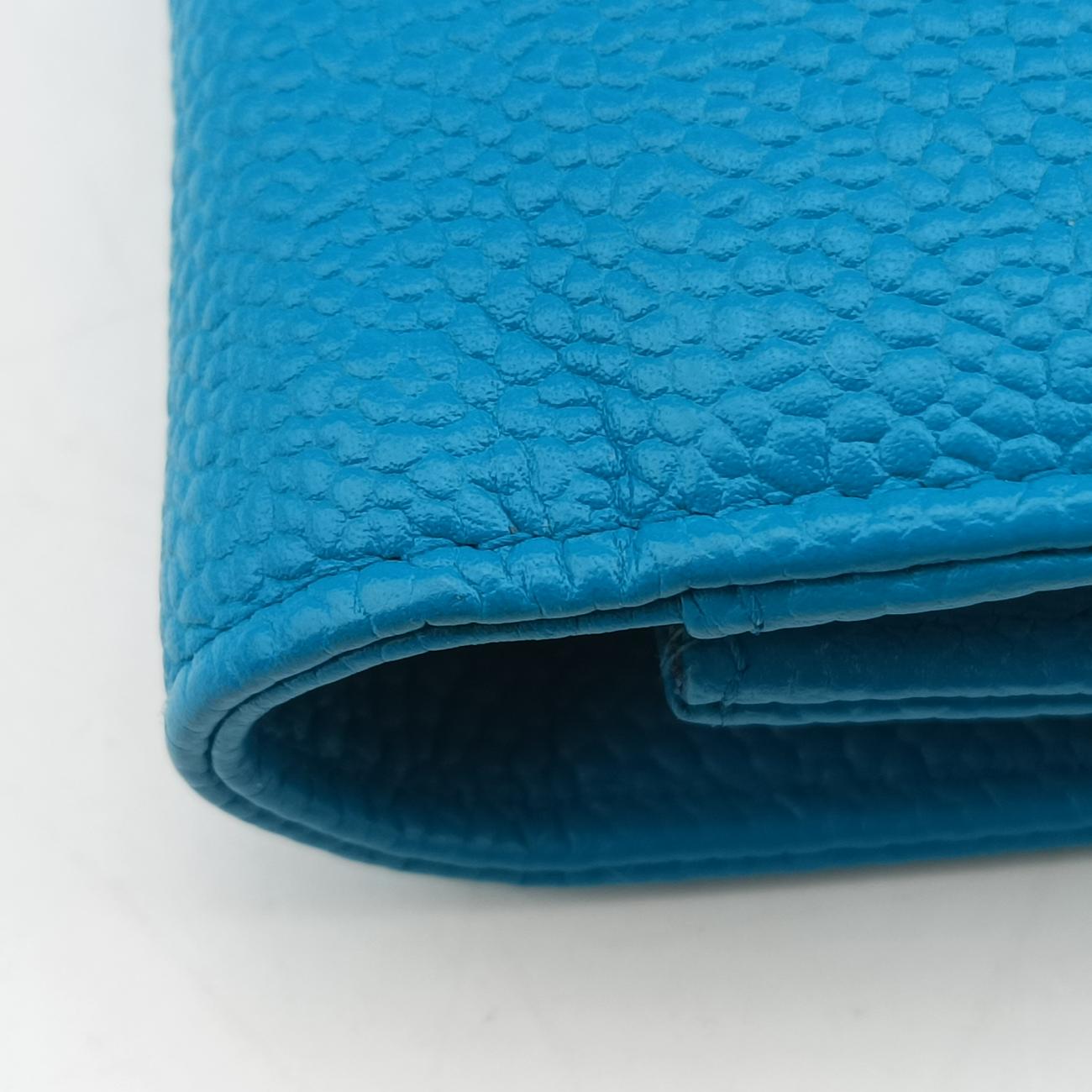 Caviar Wallet Chain Blue Leather A68872 17898763キャビア ウォレット チェーン ブルー レザー A68872 17898763