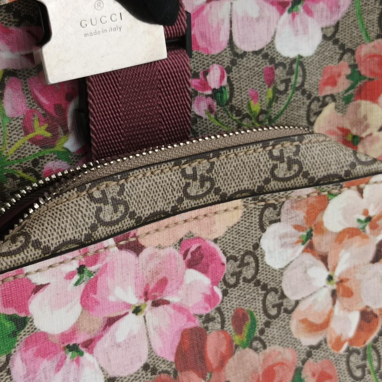GG BloomsBeige×MulticolourPVC coated canvas410544A018900350GGブルームスベージュ×マルチカラーPVCコーティングキャンバス410544A018900350