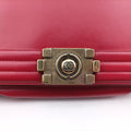 BOY CHANEL Red Leather A66713 15642304ボーイシャネル レッド レザー A66713 15642304