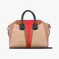 Antigona Red x Brown x Beige Leather 3C0192アンティゴナ レッド×ブラウン×ベージュ レザー 3C0192