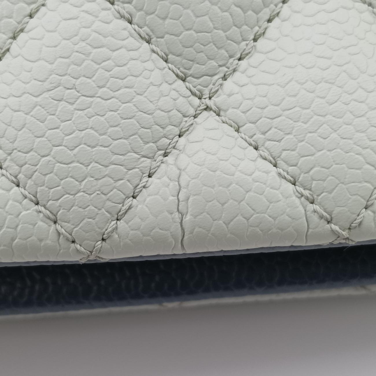 Mademoiselle Bowling White x Blue x Light Green Leather 17737102マドモアゼル ボーリング ホワイト×ブルー×ライトグリーン レザー A67641 17737102