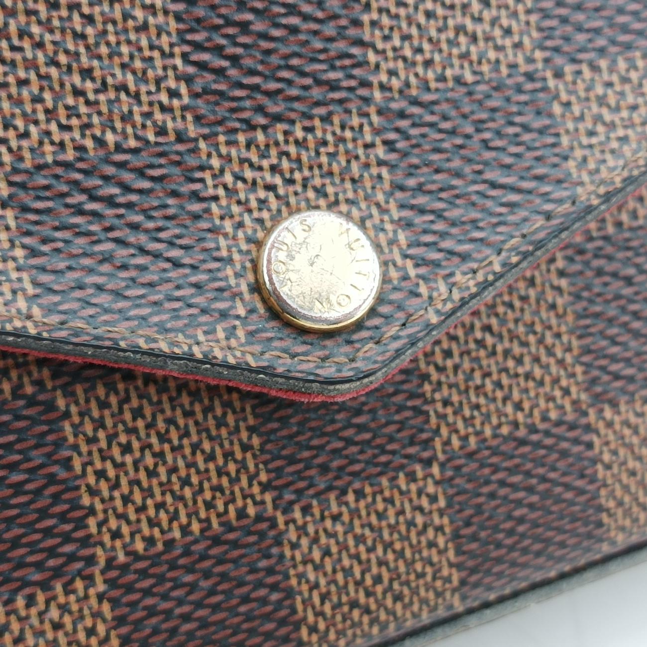 Pochette FéLICIE EBENE Damier Canvas N63032 ICチップポシェットフェリシー エベーヌ ダミエキャンバス N63032 ICチップ