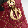 Lady Dior Red lambskin 28-MA-0137レディディオール レッド ラムスキン 28-MA-0137